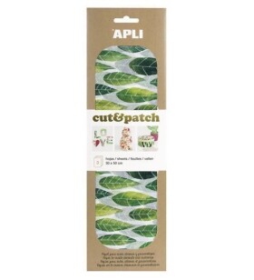 APLI Cut&Patch papír 30 x 50 cm - Listy zelené 3 ks