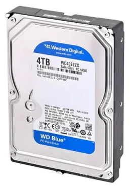 WD Blue 4TB / HDD / 3.5" SATA III / 5 400 rpm / 128 MB cache / 2y (WD40EZZX)