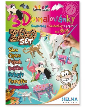 3D omalovánky ZOO