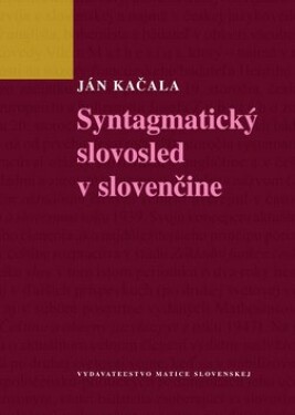Syntagmatický slovosled slovenčine