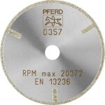 PFERD 68407103 D1A1R 75-2-10 D 357 GAG diamantový řezný kotouč Průměr 75 mm Ø otvoru 10 mm Duroplast , Technická keramika 1 ks