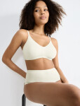 Dámská podprsenka GO Daily Cotton Soft bra - Sloggi hedvábně bílá (00GZ) 000S