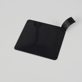 Cake star Plastová podložka pod minidezerty s úchytem čtverec čérná 8x8cm