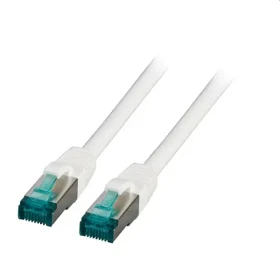 EFB Cat6A 0,15 m bílá / Patch kabel / S/FTP / LSZH / RJ-45 (MK6001.0,15W)