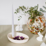 Storefactory Keramický svicen Lidatorp Beige, krémová barva, keramika