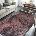 DumDekorace Moderní abstraktní koberec v hnědých tónech - Royal Patina Šířka: 160 cm | Délka: 220 cm