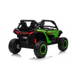 Mamido Elektrické autíčko Buggy UTV KCK 4x4 zelené 24V | 800W | 50 kg | EVA | LED | 2,4Ghz | ECO kůže