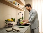 HANSGROHE - Talis Select M54 PowderSpray Dřezová baterie s flexibilním ramenem a sprškou, EcoSmart, kartáčovaný černý chrom 72861340