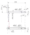 CSAT KBV370+2Z5M / Konzola na stožár / Délka 22 cm / Odsazení 37 cm (KBV370+2Z5M)