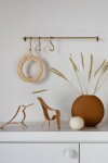 COOEE Design Dřevěný dekorativní ptáček Woody Bird Oak Small, hnědá barva, přírodní barva, dřevo