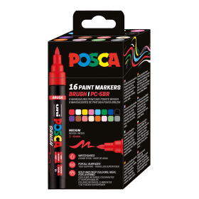 Posca sada popisovačů PC-5BR - mix barev 1 - 4 mm (16 ks)