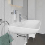 DURAVIT - ME by Starck Umyvadlo 650x490 mm, s přepadem, s otvorem pro baterii, bílá 2335650000