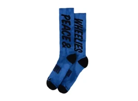 Troy Lee Designs Performance Peace & Wheelies ponožky Cobalt vel. S/M (EU 38-42)