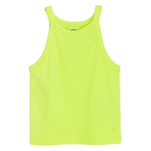 Žebrované tílko- zelené - 152 FLUO LIME