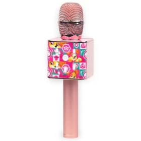 Tlapková patrola Bluetooth karaoke mikrofon růžová / USB-A/C / 10m (BIE003645)