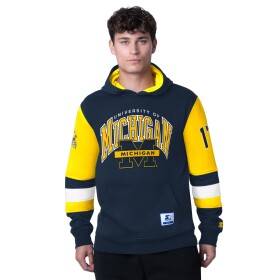 Starter Pánská mikina Michigan Wolverines NCAA End Zone Hoodie Velikost: M