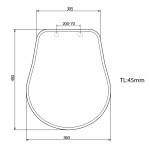 KERASAN - RETRO WC sedátko, ořech/bronz 109340