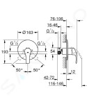 GROHE - Eurosmart Sprchová baterie pod omítku s tělesem, chrom 33556002