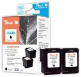 Peach 338 alternativní cartridge / pro HP Deskjet 6540 / Twin-Pack / 2x11 ml / Černé (313033)