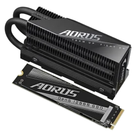 GIGABYTE AORUS Gen5 12000 1TB / M.2 2280 Gen 5 / R: 11700 MBps / W: 9500 MBps / MTBF: 1.6mh / chladič / 5y (AG512K1TB)