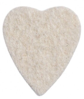 Timber Tones Felt Tones Heart Natural Wool Felt