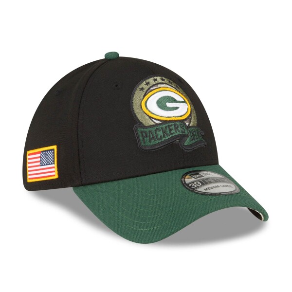 New Era Pánská kšiltovka Green Bay Packers NFL 2022 On-Field Salute to Service 39THIRTY Flex Velikost: S/M