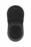 CERSANIT předstěnový instalační systém s černým tlačítkem K97-0637 + WC REA CARLO MINI RIMLESS ČERNÝ MAT + SEDÁTKO K97-526 0637 MM1