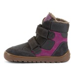 Dětské zimní barefoot boty UP HILL WOOL Dark Gray Froddo G3160262-13 - 26