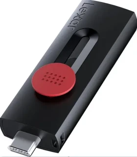 Lexar 64GB JumpDrive D300 černá / Flash Disk / USB-A 3.2 / USB-C 3.2 (LJDD300064G-BNBNG)