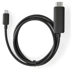 Nedis USB-C - HDMI 2m černá / Adaptér / USB 3.2 Gen 1 / 4K 60Hz (CCGL64655BK20)