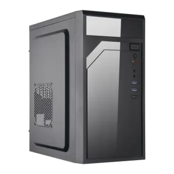 EUROCASE ML M6-590B černá / Skříň / Micro Tower / 2x USB 3.0 + 1x USB-C / bez zdroje (P001050859591)