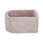 PLUSH NEST PLUSH NEST Mini hřiště s bazénem v prémiovém manšestru světle růžové a 100 míčky