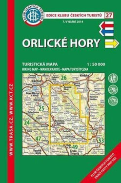 KČT 27 Orlické hory 1:50 000 Turistická
