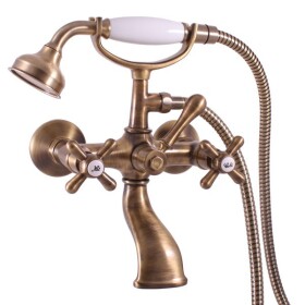 RAV Slezák - MORAVA RETRO - Vanový set s baterií, Stará mosaz (Bronz) MK159.5/2SM MK159.5/2SM