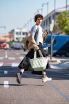 Nákupní taška přes rameno Reisenthel Shopper M Puffer iced matcha