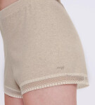 Dámské šortky GO Ribbed Short GRAY sv. béžové M013 SLOGGI GRAY