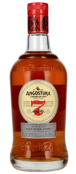 Angostura Caribbean Dark Rum 7y 40% 0,7 l (holá lahev)