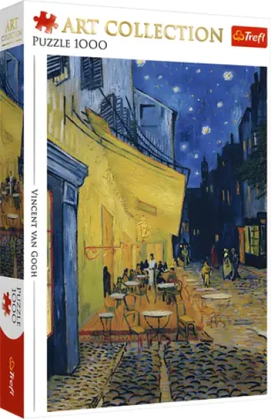TREFL Puzzle Art Collection: Terasa kavárny v noci