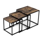 Konferenční stolek 45x45cm, mdf, hnědá, AF-3003 OLW