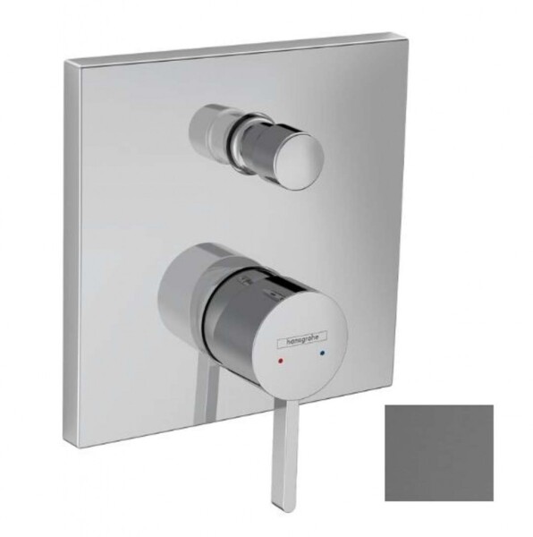 HANSGROHE - Finoris Baterie pod omítku, pro 2 spotřebiče, kartáčovaný černý chrom 76415340