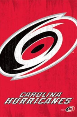 Trends NHL Plakát Carolina Hurricanes Team Logo Cut