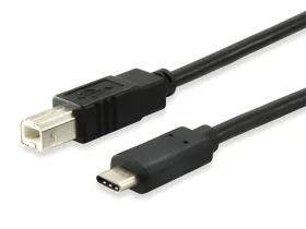 Equip USB-C na USB-B černý / Kabel / USB 2.0 / K tiskárně / 1 m (12888207)