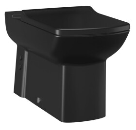 SAPHO - LARA WC mísa pro kombi, spodní/zadní odpad, 35x64cm, černá mat LR360-11KK00E-0000