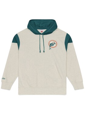 Mitchell & Ness Pánská mikina Miami Dolphins NFL Retro Roots French Terry Hoodie Velikost: L