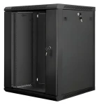 Lanberg 15U 19" černý / Nástěnný rozvaděč / 600×600 mm / Flat pack / nosnost 60 kg (WF01-6615-10B)