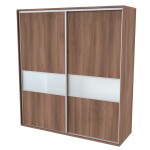 Nábytek Mikulík Skříň FLEXI 2 - 2x dveře dělené sklem MATELUX ROZMĚR: (š/v/h) 180 x 220 x 65 cm