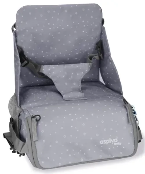 Asalvo ANYWHERE booster BAG-GO 2v1 (podsedák+taška na kočárek), humus grey (AS20734)