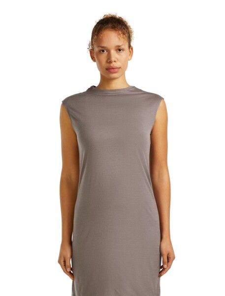 Dámské merino šaty ICEBREAKER Wmns Granary Sleeveless Dress, Porcini velikost: S