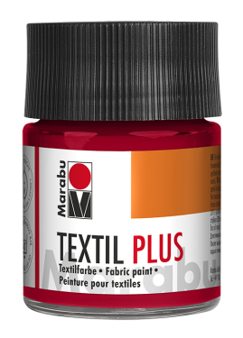 Barva na textil Marabu Textil Plus 50 ml - červená karmín 032