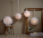 STAR TRADING Závěsná svítící hvězda Cloud White 60 cm, bílá barva, papír